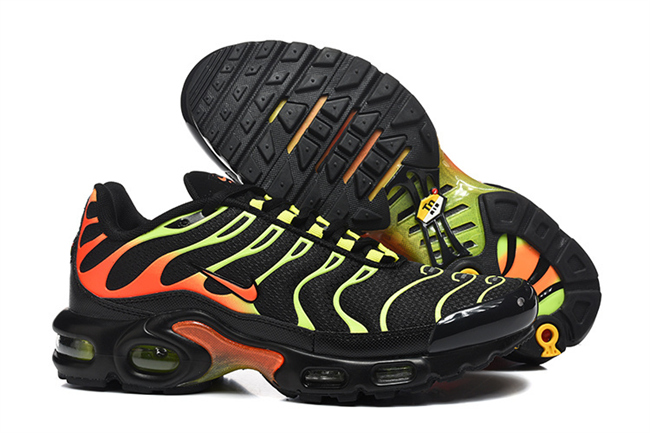 Men's Black/Green/Orange Hot sale Running weapon Air Max TN1 Shoes 069